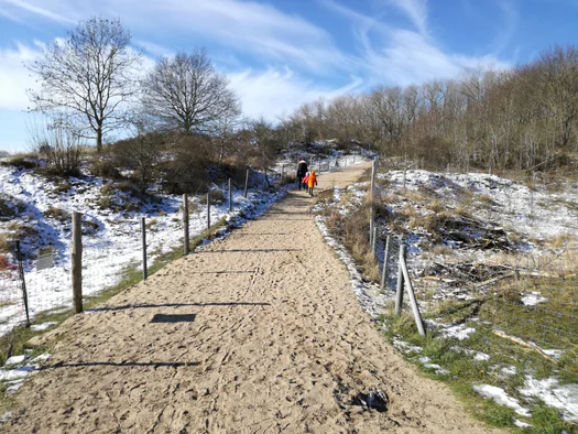De Panne in de sneeuw (België)